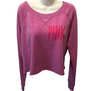 Pink Victoria’s Secret French Terry Eighty Six Sweatshirt Sz. L Purple Pink VS